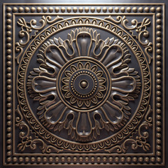 Vintage decorative pattern. 3D rendering.