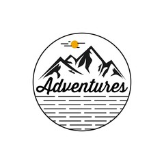 Mountain logo for adventure and outdoor logo design