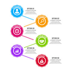 Business data visualization. Process chart. Abstract elements of graph, diagram with steps, options, parts or processes. Vector business template for presentation. Creative concept for infographic.