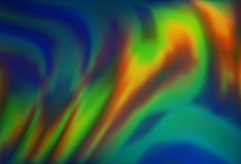 Dark Blue, Yellow vector template with bent lines.