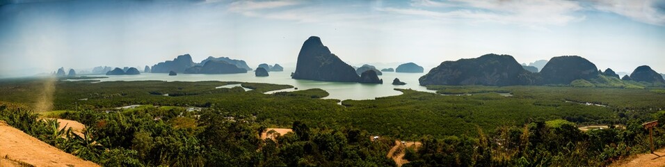 panoramic view of the mountains