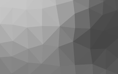 Light Silver, Gray vector low poly texture. An elegant bright illustration with gradient. Template for your brand book.