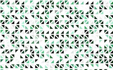 Light Green vector seamless pattern in polygonal style. Glitter abstract illustration with triangular shapes. Pattern for design of fabric, wallpapers.