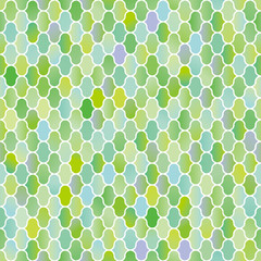 網目模様　グリーン　シームレス