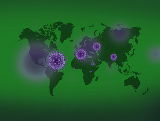 Wirus na mapie świata