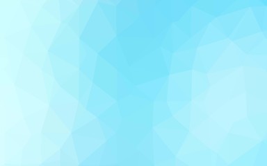 Light BLUE vector polygonal pattern. Geometric illustration in Origami style with gradient. Template for your brand book.