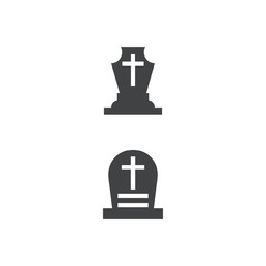 Gravestone Logo Template vector symbol