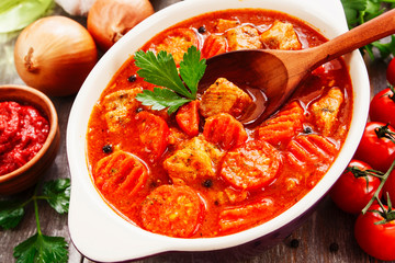 Meat stew with vegetables