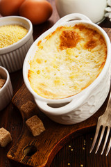 Homemade millet casserole