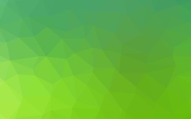 Light Green vector polygonal pattern. Modern geometrical abstract illustration with gradient. Brand new design for your business.