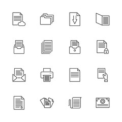 Documents - Flat Vector Icons