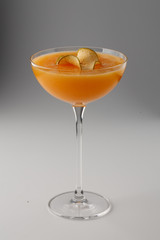 glass with orange juice