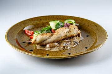 grilled chicken breast with vegetables