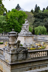 Fototapeta na wymiar Jardin de la Fontaine à Nîmes (Occitanie, France)