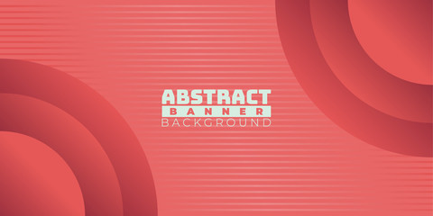 abstract banner background with red color, good for banner, flyer etc. vector illustration