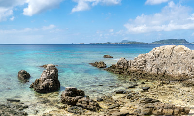 Fototapeta na wymiar Tokashiki island, Kerama Islands group, Okinawa, Japan