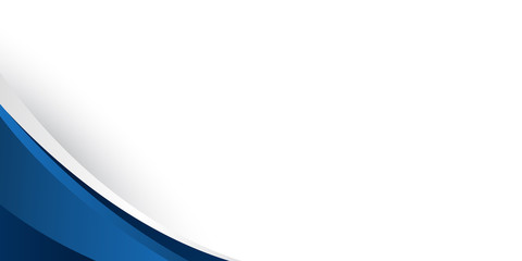 Obraz premium Modern blue white silver abstract curve lines background for presentation design, banner, brocure, and business card. Blue curve wave frame elements