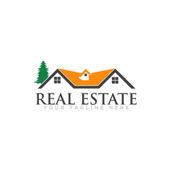Real Estate Logo Design Vector Template