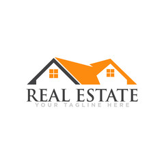Real Estate Logo Design Vector Template