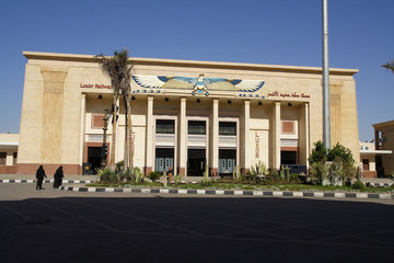 
Railway station in the city of Luxor in Egypt