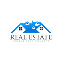 Real Estate Logo Design Vector Template