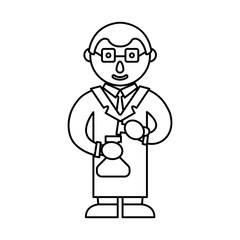 doctor coronavirus object line icon