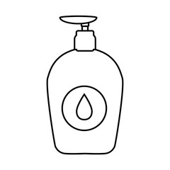 soap coronavirus object line icon