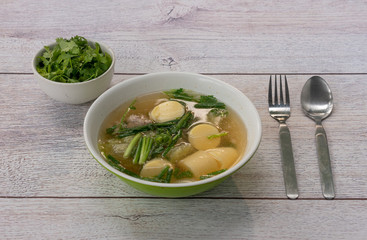 Tofu Soup with Pork 