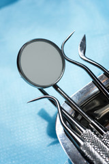Naklejka premium Phobia to the dentist