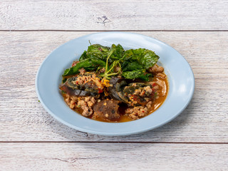 Thai Style Preserved Egg Spicy Salad 