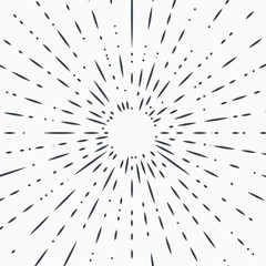 Obraz premium vintage bursting rays - design elements for your design.
