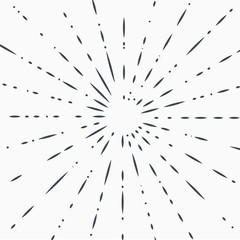 Obraz premium vintage bursting rays - design elements for your design.