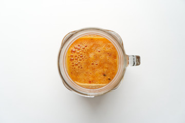 Orange fresh in a glass