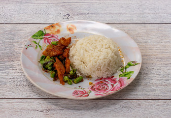 Crispy Pork with Rice 