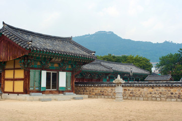 Fototapeta premium Royal tomb in Gimhae in summer