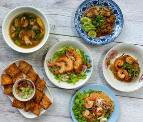 Thai Food Mixed Dishes Set 43443