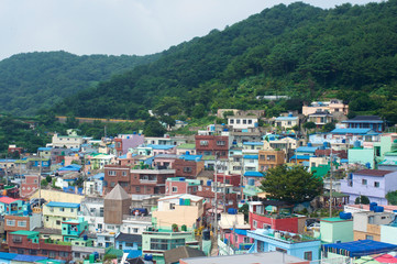Busan Gamcheon Culture Village in summer