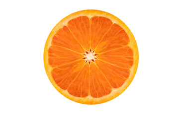 Beautiful orange isolated on white background.