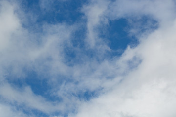 blue sky and clouds