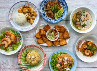 Thai Food Mixed Dishes 