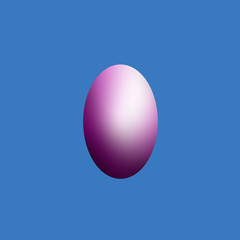 
single egg pink, purple, color, blue background