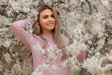adult, attractive, background, beautiful, beauty, blooming, blossom, bride, care, caucasian, cute, day, dress, face, fashion, female, flower, fresh, garden, girl, hair, hairstyle, happy, health, healt