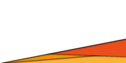 orange paper cut background . abstract paper cut with text space or copy space. vector illustration