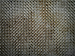 Diamond steel plate texture background.