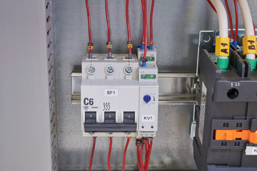 Modular circuit breaker, adjustable phase control relay and contactor or magnetic starter in the...