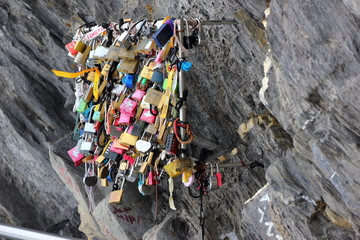 Cliff Walk of the First mountain in Grindelwald. Bernese Alps of Switzerland, Europe.