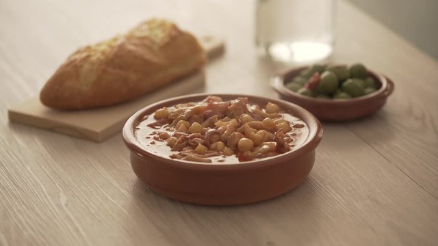 spanish callos, a typical stew with pork or beef tripe