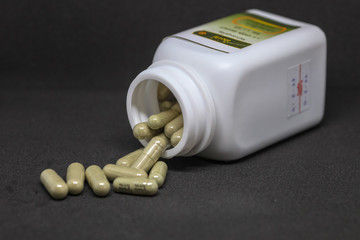 Androgenic paniculatain medicine bottles