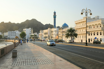 Mutrah Corniche and harbour Muscat