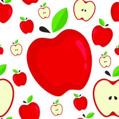 seamless pattern with apples